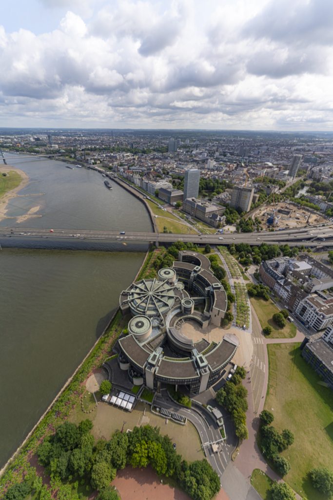 Vue de puis le dessus de la tour