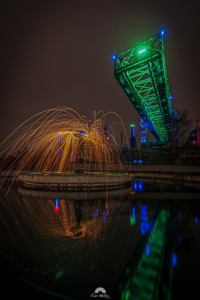 Lightpainting à Duisbourg
